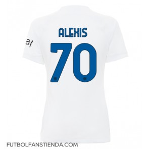 Inter Milan Alexis Sanchez #70 Segunda Equipación Mujer 2023-24 Manga Corta